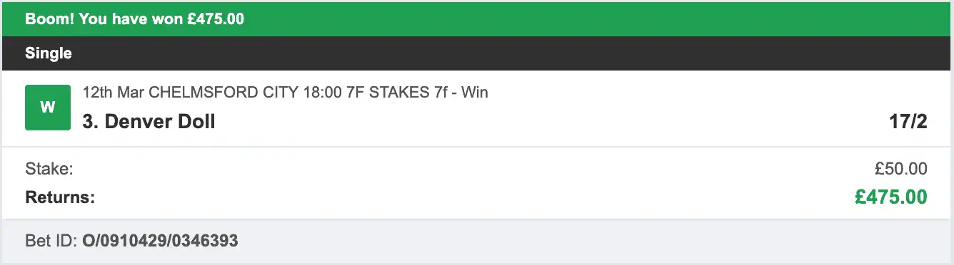 Long Shot Sniper - Winner - 2026-03-12